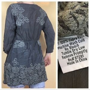 Johnny Was Rose Embroidered Tunic